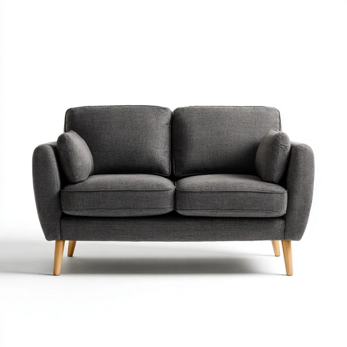 Sofa, Poliester siwowarski 2 siwerseter sofa z litego drewna, 150 × 85 × 85 cm