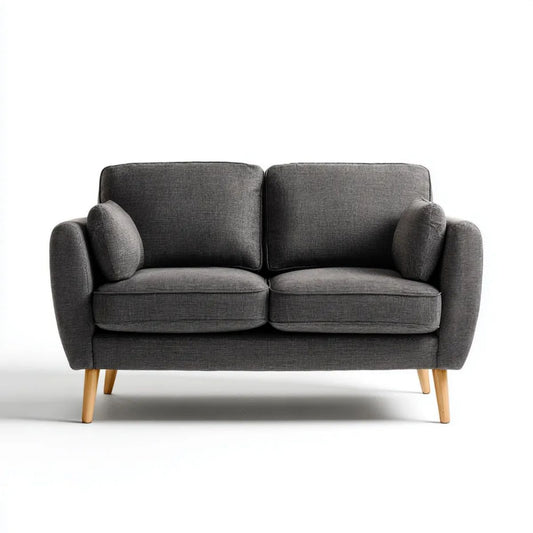 Sofa, Poliester siwowarski 2 siwerseter sofa z litego drewna, 150 × 85 × 85 cm